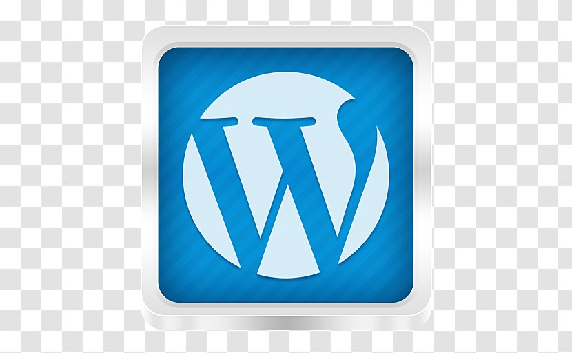 WordPress - Emblem - Blue Transparent PNG