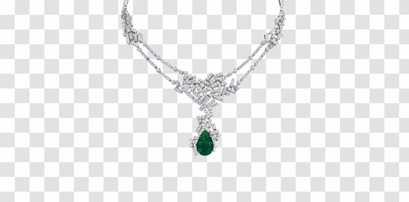 Emerald Jewellery Jewelry Design Necklace Chaumet - Gemstone Transparent PNG