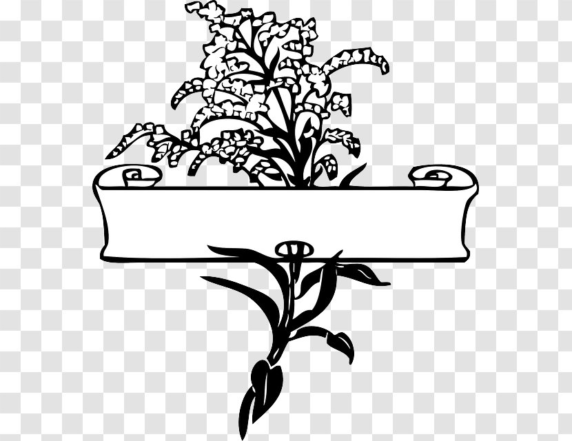 Borders And Frames Flower Drawing Clip Art - Branch Transparent PNG