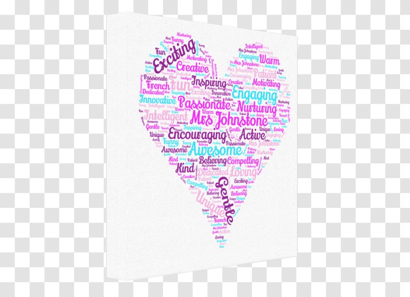 Word Teacher Phrase Name Heart - Clouds Transparent PNG