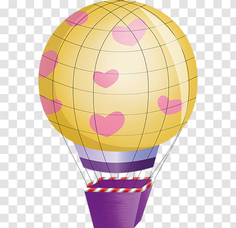 Hot Air Ballooning Clip Art - Purple - Balloon Transparent PNG