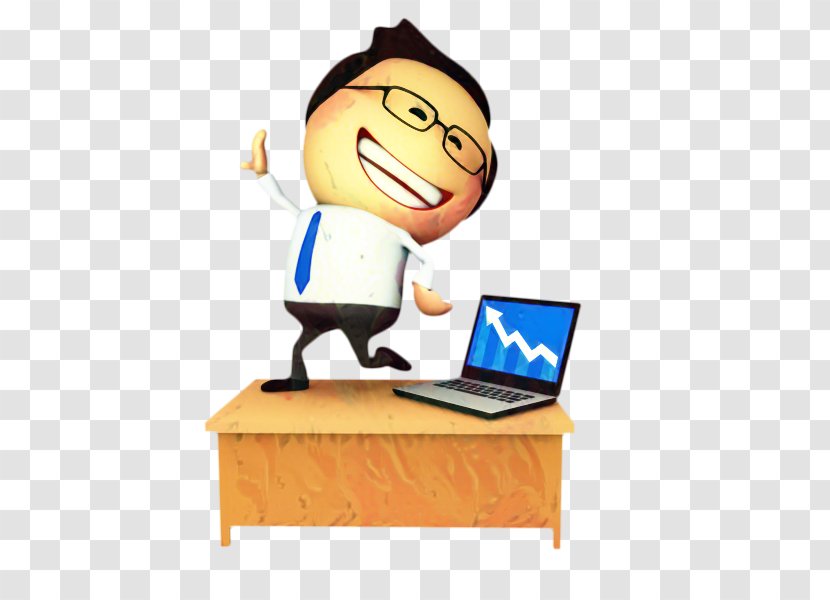 Cartoon - Human - Package Delivery Personal Computer Transparent PNG