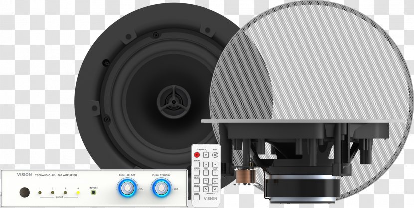Audio VISION PAIR OF WHITE WALL LOUDSPEAKERS-50w Each Vision CS-1800 Haut-parleurs ACTIVE LOUDSPEAKERS 12w - Equipment - Avó Transparent PNG