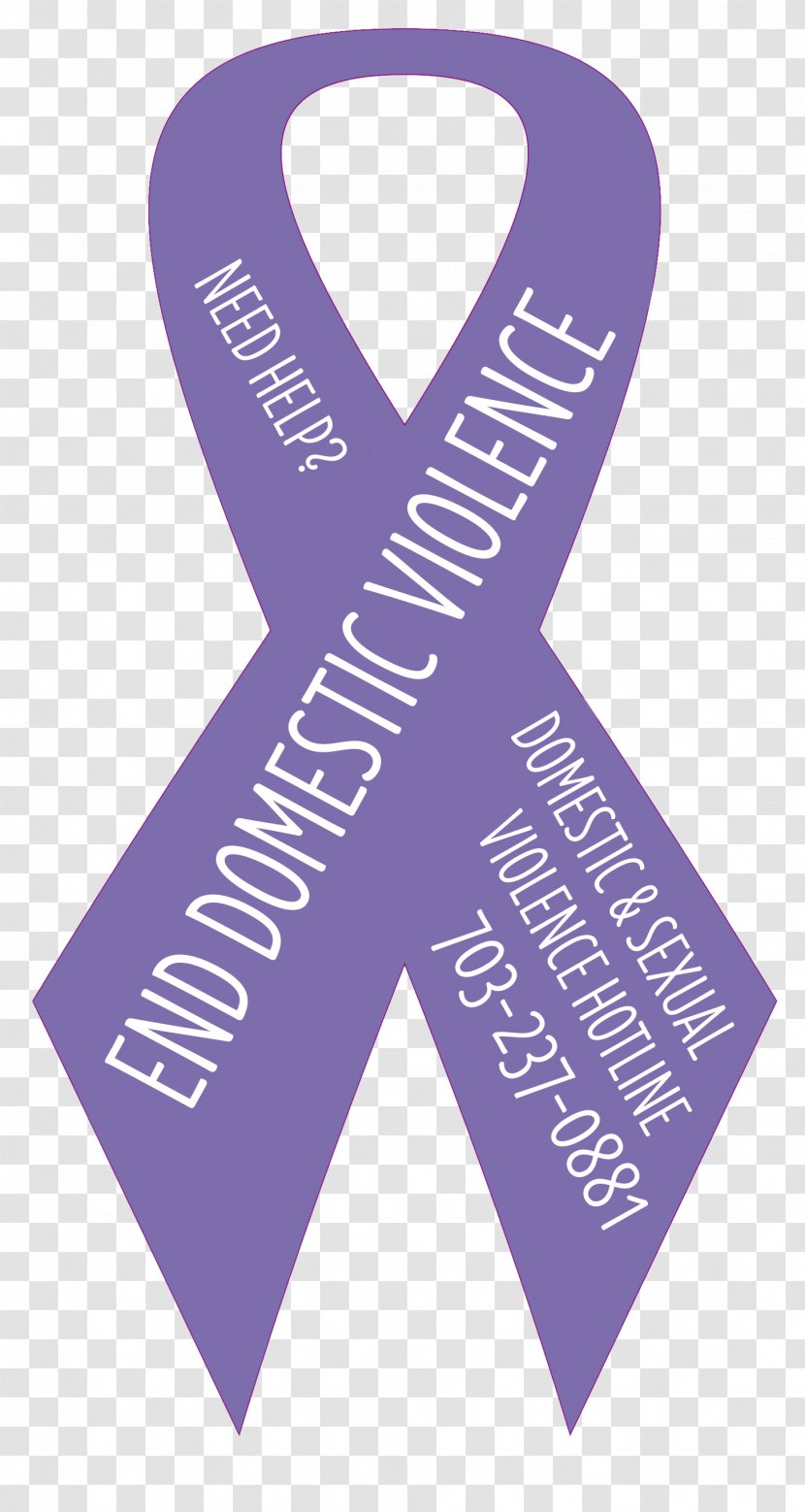 Domestic Violence Awareness Ribbon Family - Lilac Transparent PNG