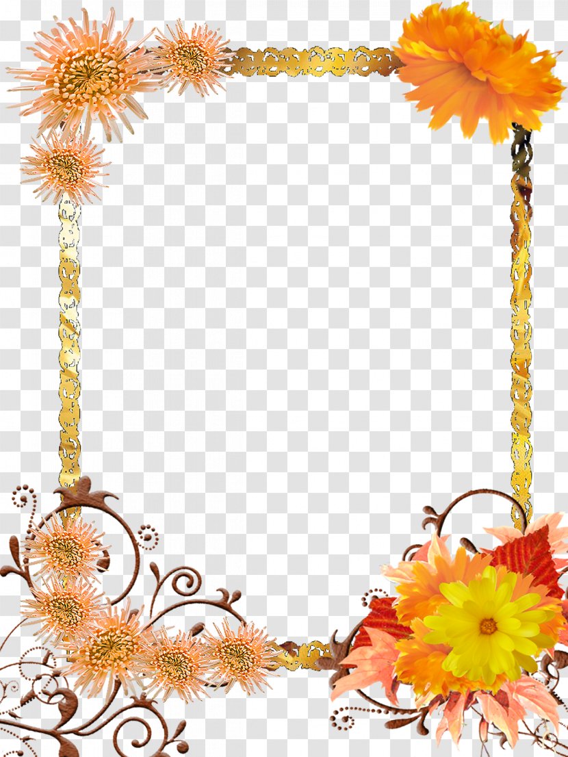 Floral Design Picture Frames Flower - Frame Transparent PNG