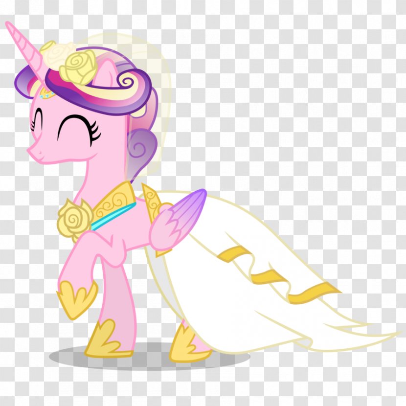 Princess Cadance Pony Twilight Sparkle Rainbow Dash Wedding - Watercolor - The Little Prince Transparent PNG