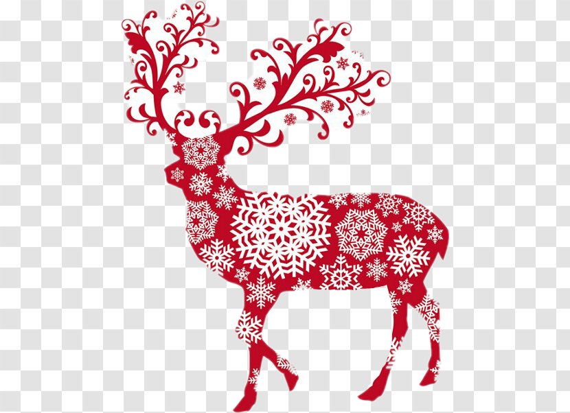 Santa Claus Reindeer Christmas Ornament - Mammal Transparent PNG