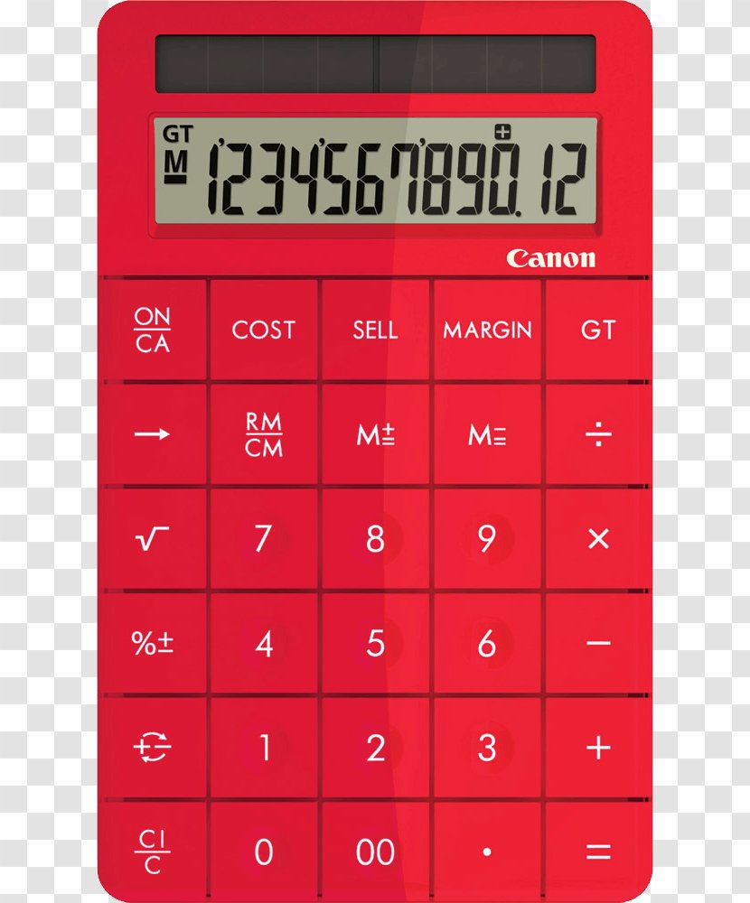 Calculator Icon - Red Image Transparent PNG