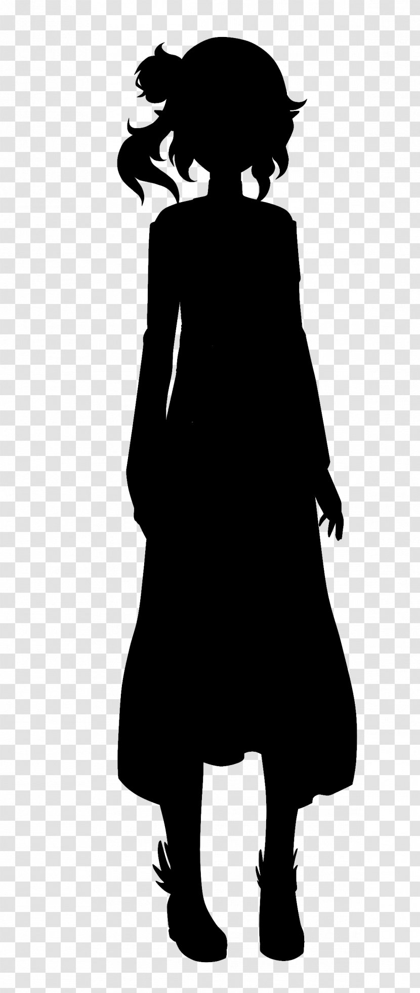 Human Behavior Character Silhouette - Little Black Dress Transparent PNG