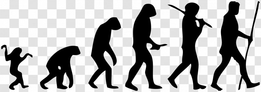 Human Evolution Neandertal Primate Homo Sapiens How Humans Evolved - Monochrome - Prehistoric People Power Transparent PNG