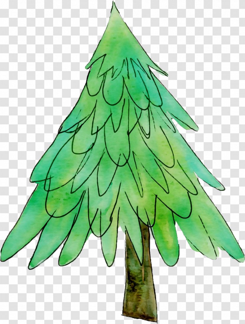 Christmas Tree - Paint - Evergreen Decoration Transparent PNG