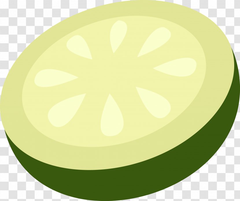 Melon Green Fruit Circle - Slice Cliparts Transparent PNG