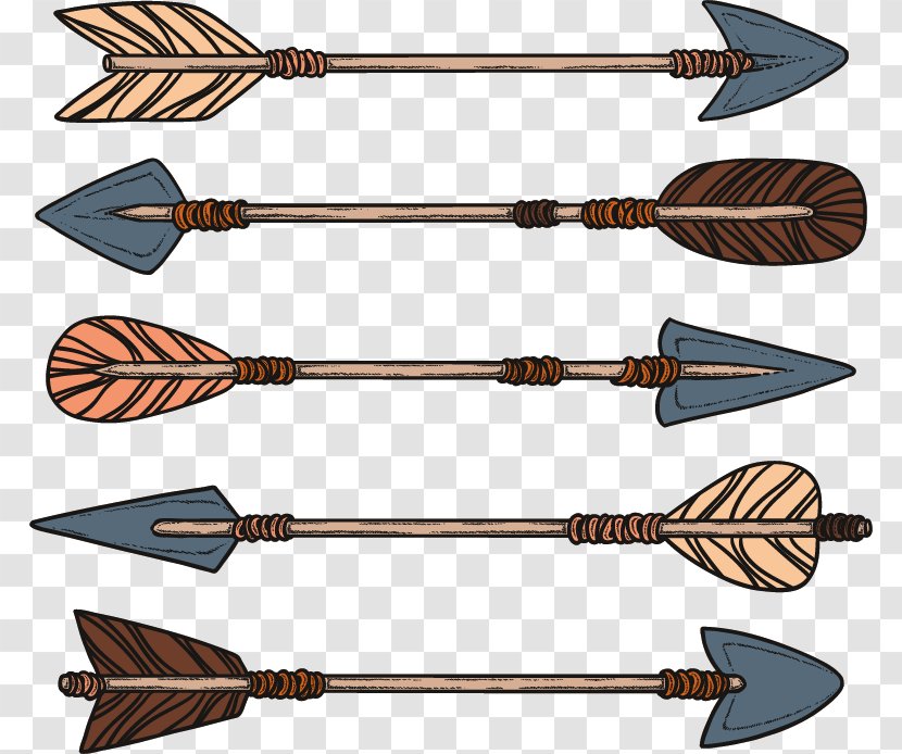 Arrow Tribe Download - Arrowhead - Hand-painted Minority Bows Transparent PNG