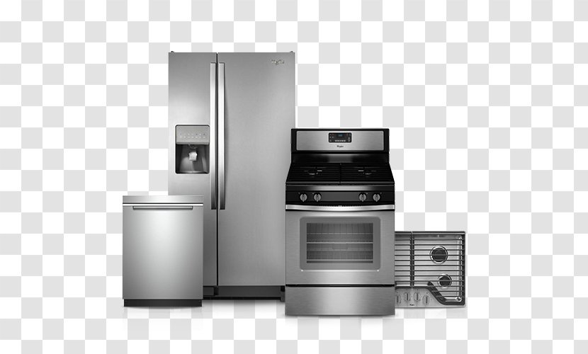 Small Appliance Cooking Ranges Gas Stove Home Whirlpool Corporation - Stainless Steel - Refrigerator Transparent PNG