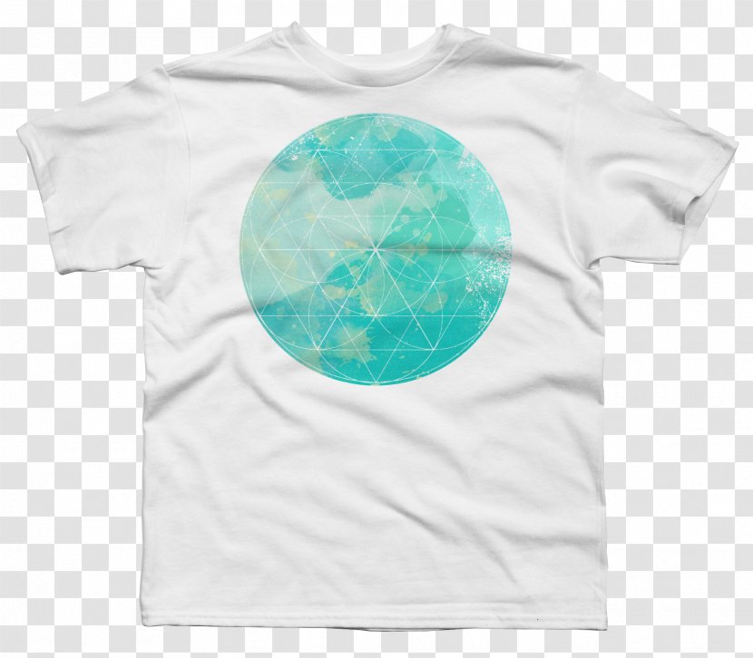 Printed T-shirt Sleeve Clothing - Turquoise Transparent PNG