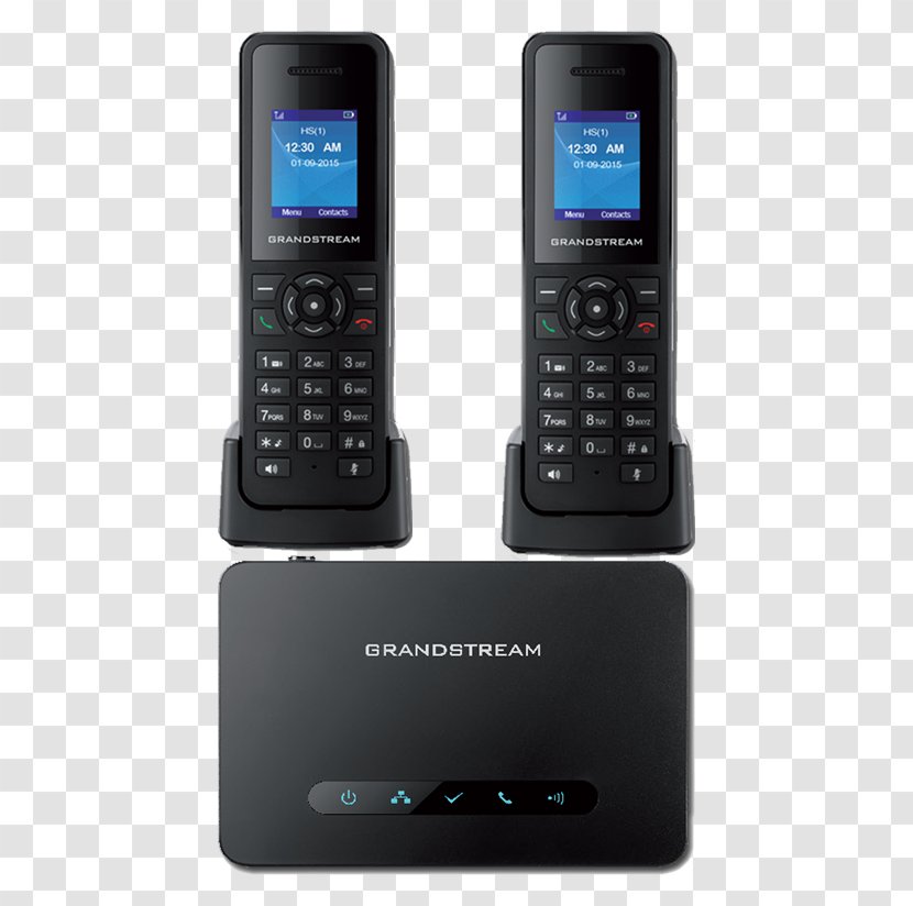 Feature Phone Mobile Phones Grandstream Networks DP720 Digital Enhanced Cordless Telecommunications - Technology - Ip Tephony Transparent PNG