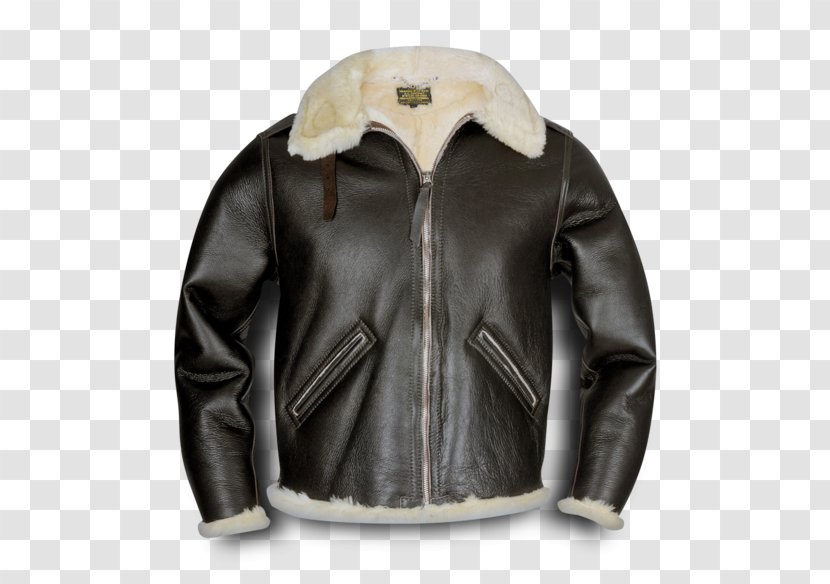 Leather Jacket Hoodie Flight Shearling - Usaf Jackets Transparent PNG