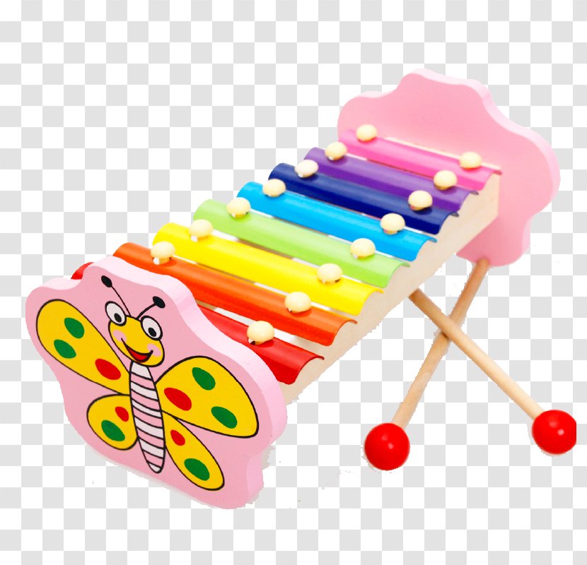 Xylophone Musical Instrument - Heart - Butterfly Transparent PNG