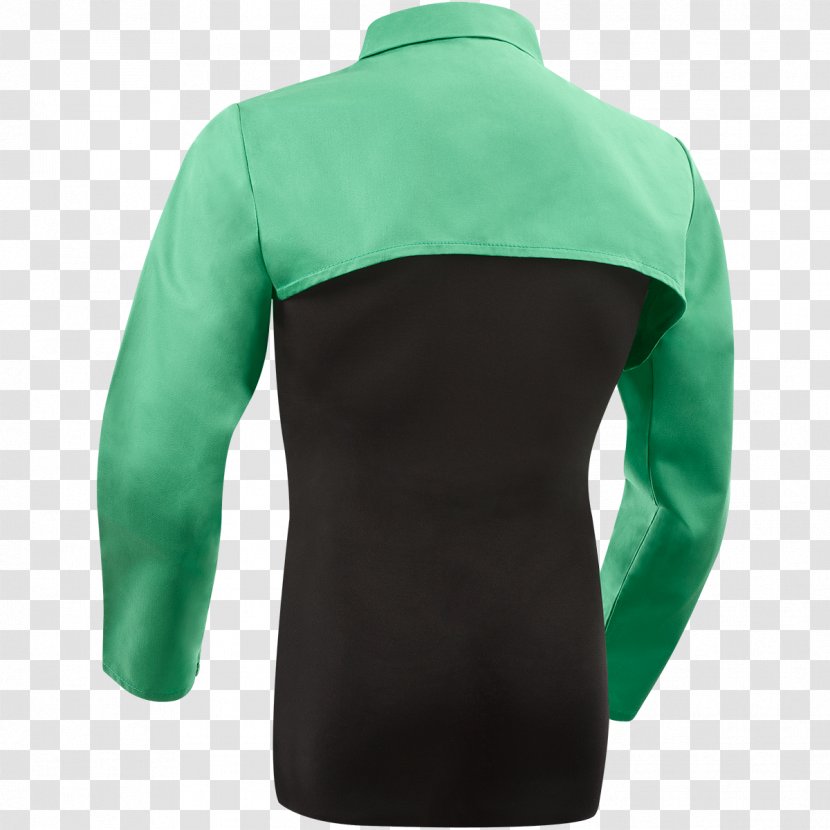 Sleeve Shoulder Outerwear Turquoise Neck - Fire Retardant - COTTON Transparent PNG
