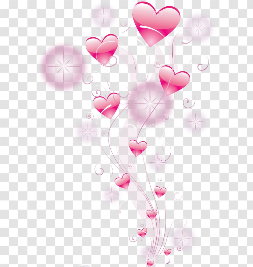 Love Heart Clip Art - Floral Design - Coeur Fille Transparent PNG
