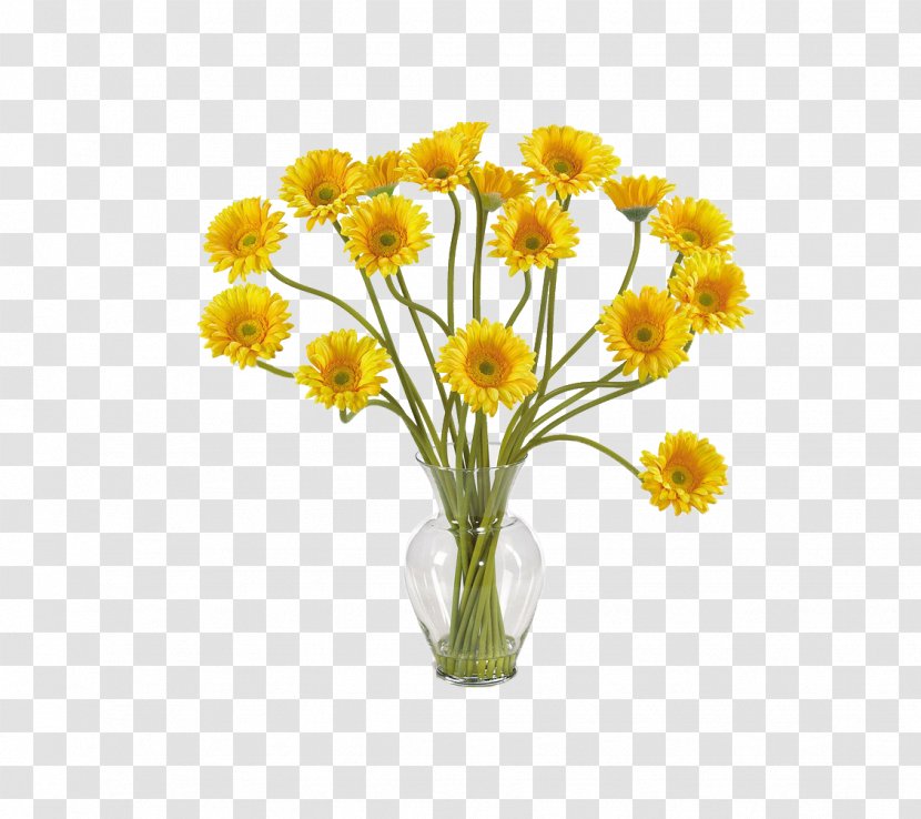 Transvaal Daisy Floristry Artificial Flower Silk - Chrysanths - Vase Transparent PNG
