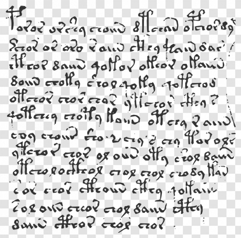 Voynich Manuscript Writing Book Text - Decipherment Transparent PNG