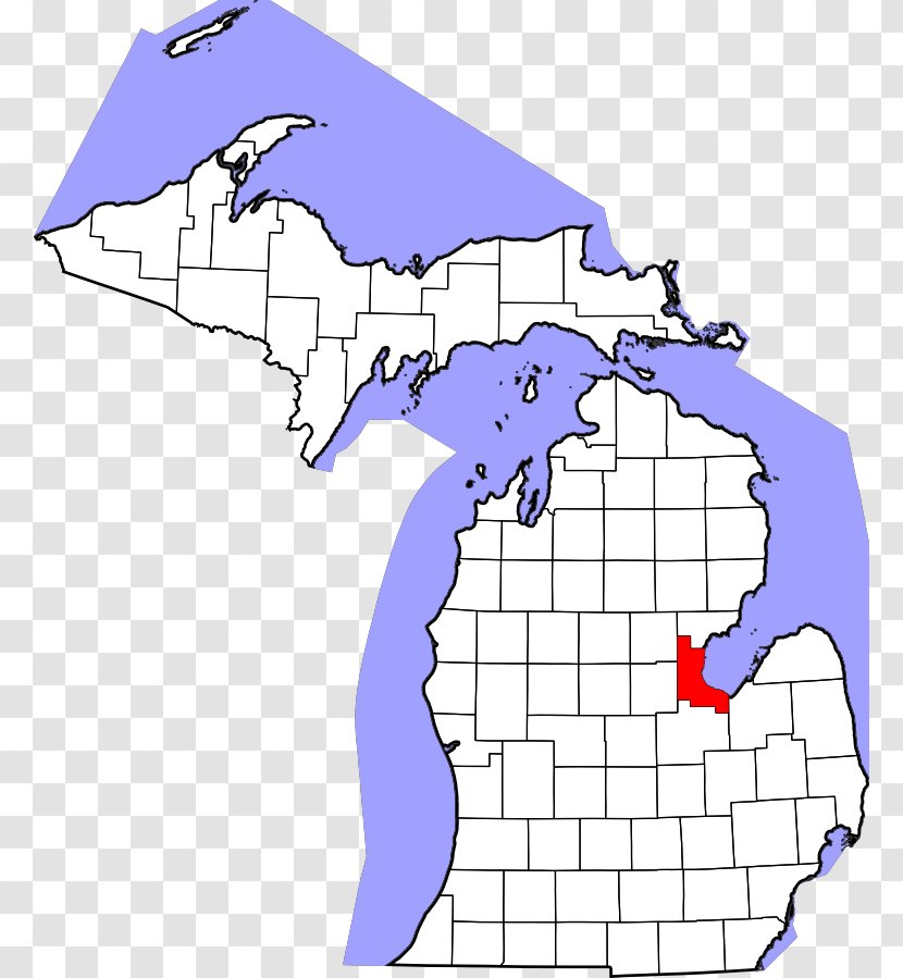 Wayne County, Michigan Crawford County Van Buren Iosco Washtenaw - United States - Map Transparent PNG