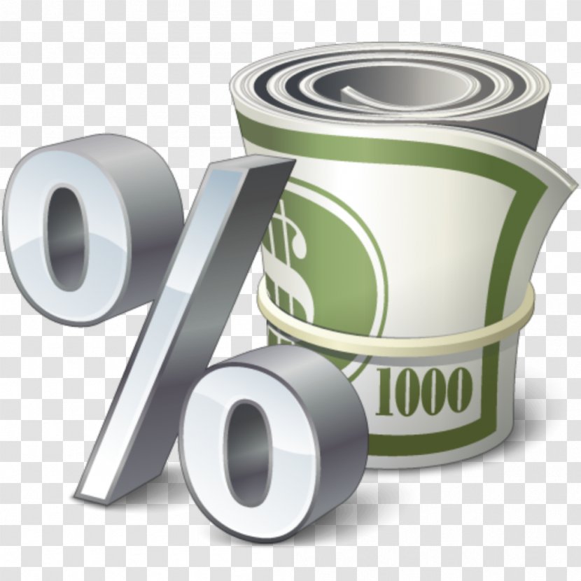 Interest Rate Money Saving Bank - Percentage Transparent PNG