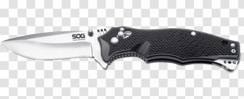 SOG Vulcan Mini Folding Knife VL02-CP Specialty Knives & Tools, LLC Satin VG-10 - Tool - Sog Trident 30th Transparent PNG
