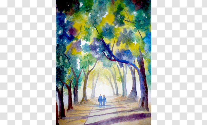 Watercolor Painting Acrylic Paint Art - Branching Transparent PNG