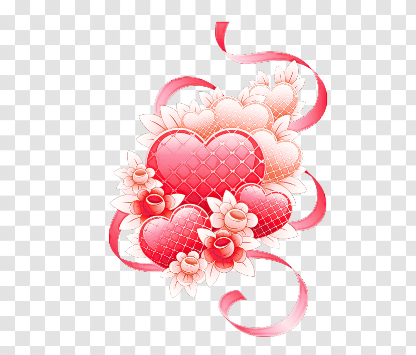 Pink Heart Plant Heart Transparent PNG