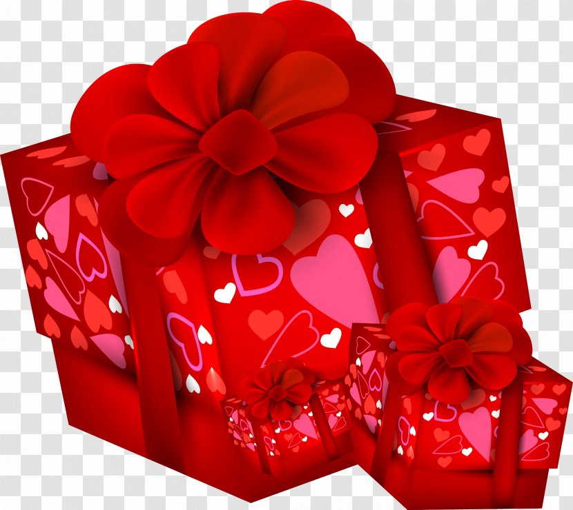 Paper Valentine's Day Gift Clip Art - Ribbon Transparent PNG