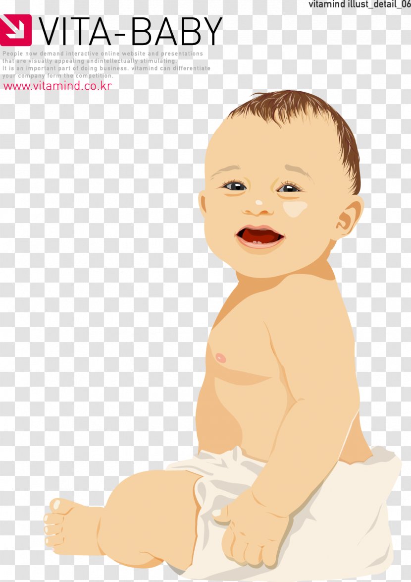 Infant Euclidean Vector Smile - Router - Hand Painted Baby Smiling Transparent PNG