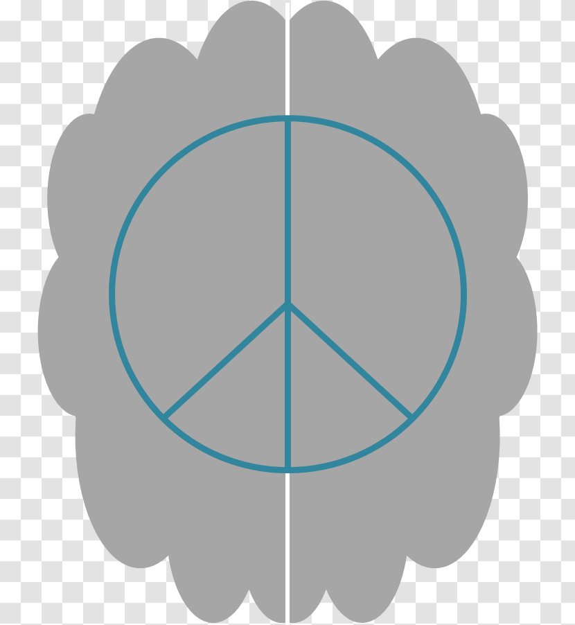 Peace Symbols Satanism Hippie - Azure - Symbol Transparent PNG