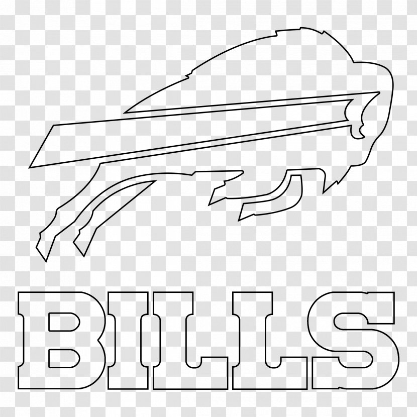 Buffalo Bills Logo Line Art - Walking Shoe - Vector Arrow Transparent PNG