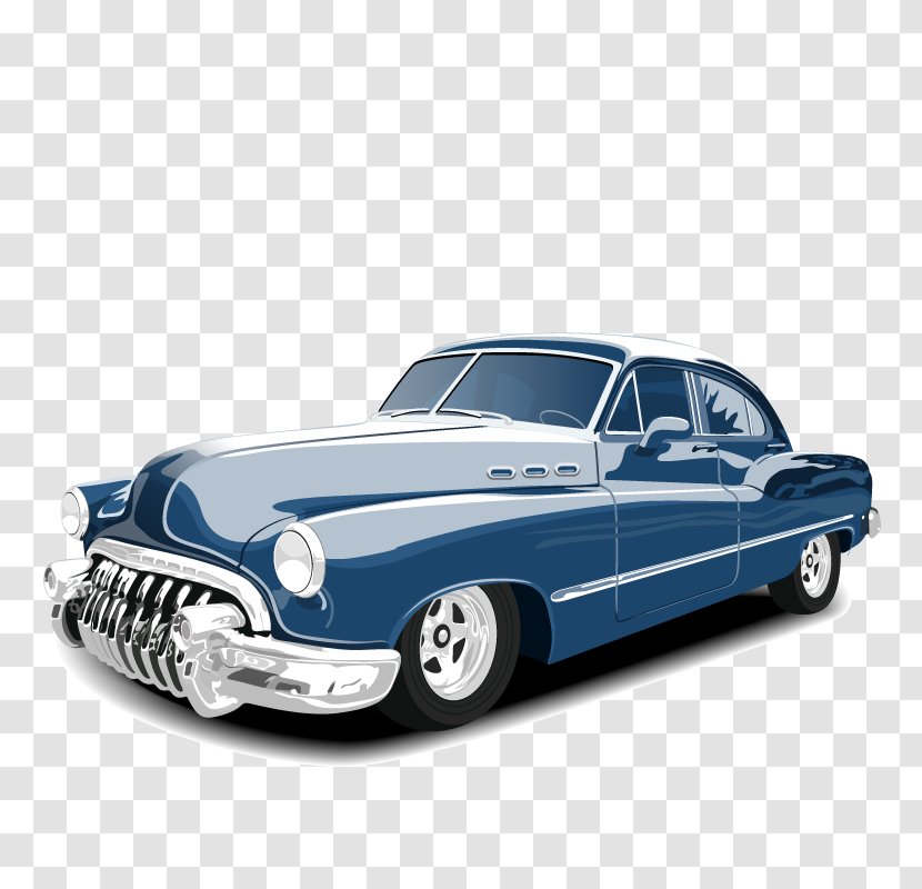 Classic Car Vintage - Buick Super - Vector Cars Transparent PNG