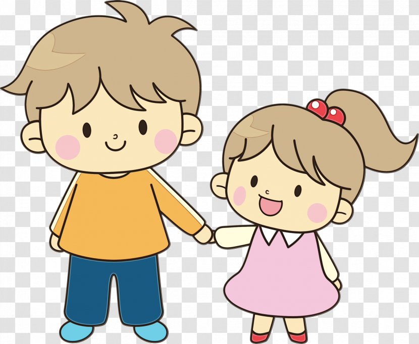 Kids Playing Cartoon - Happy - Hand Smile Transparent PNG