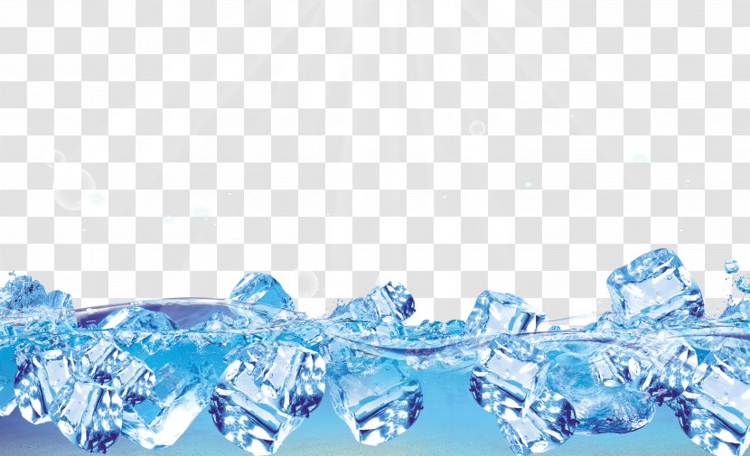 Ice Cube Poster Water Advertising Transparent PNG