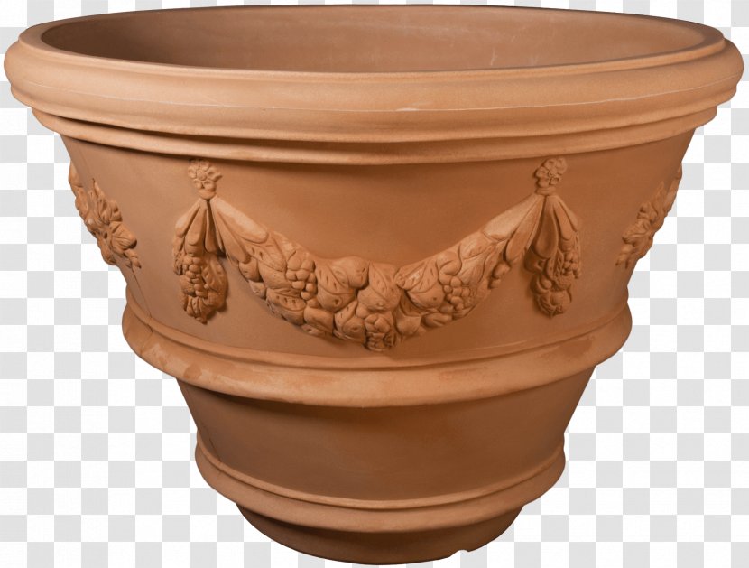 Flowerpot Pottery Ceramic Terracotta Vase - Saucer Transparent PNG