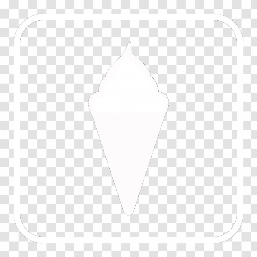 White Line Angle - Neck - Ice Cream Silhouette Transparent PNG