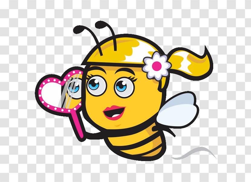 Western Honey Bee Clip Art Female Image Transparent PNG