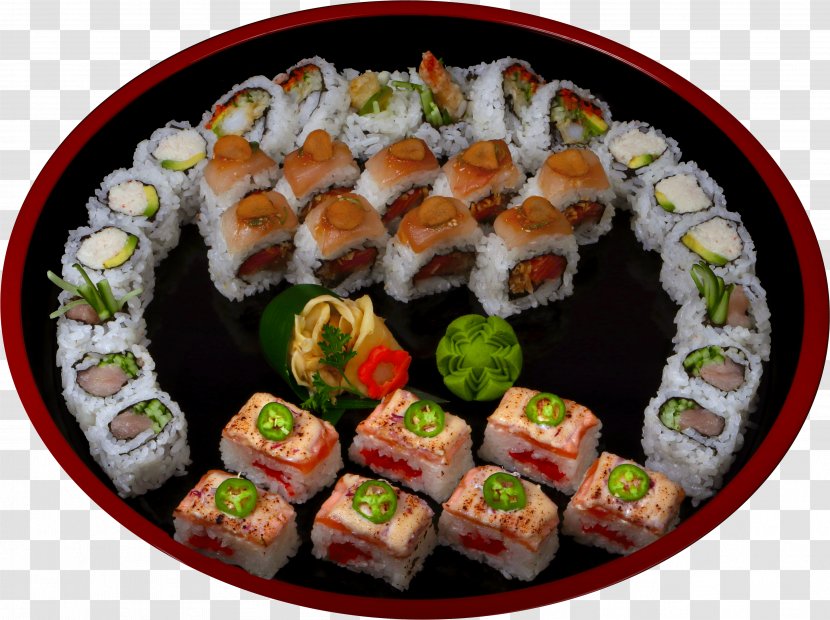 California Roll Gimbap Big Catch Sushi Take-out - Sauce - Platter Transparent PNG