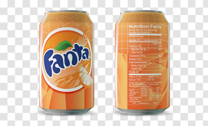 Fanta Orange Soft Drink Fizzy Drinks Transparent PNG