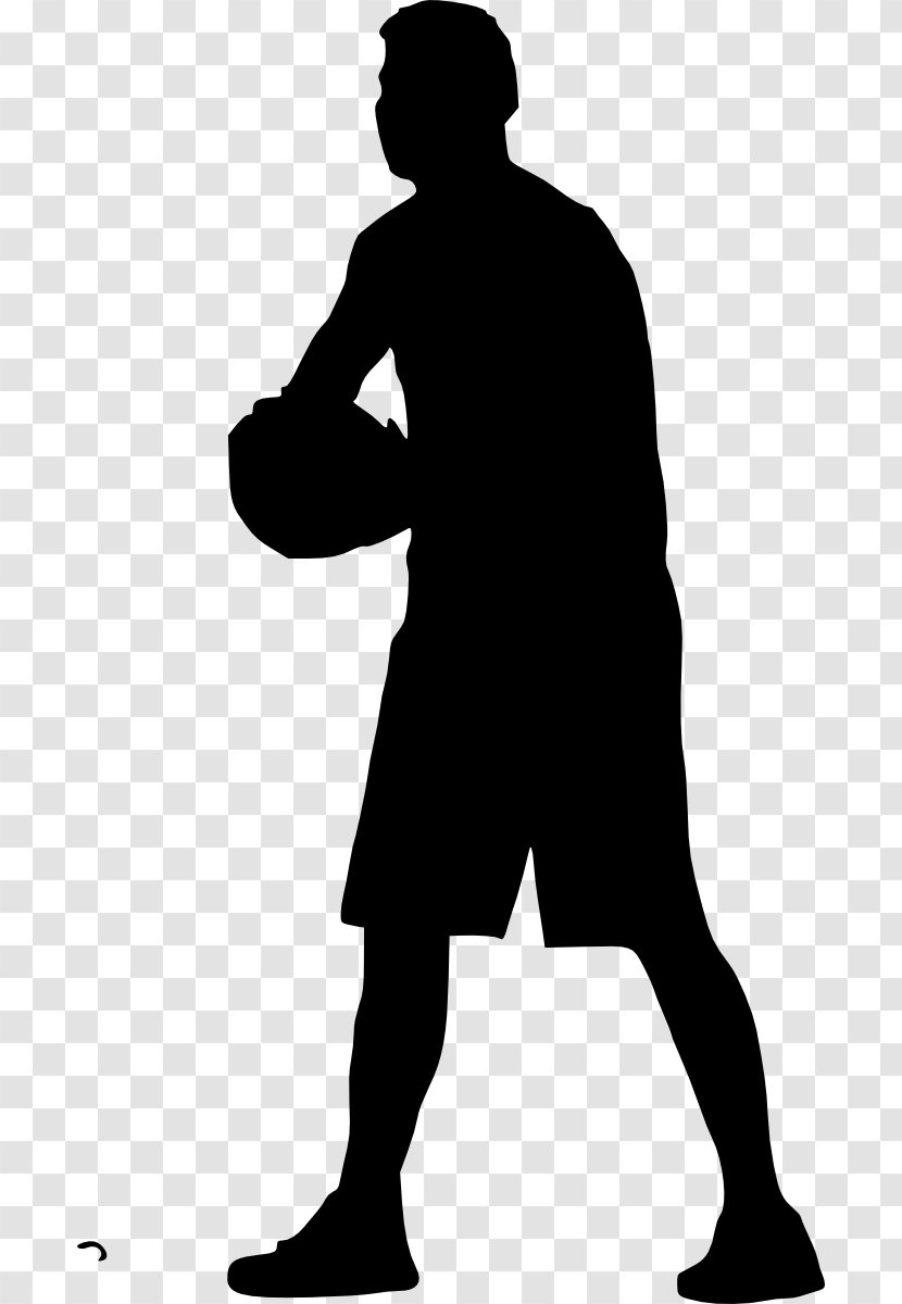 Clip Art Basketball Silhouette Transparency - Male Transparent PNG