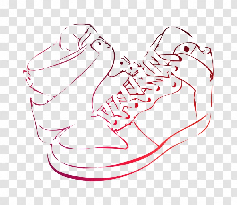 Illustration Shoe Sneakers Drawing Clip Art - Pink - Athletic Transparent PNG