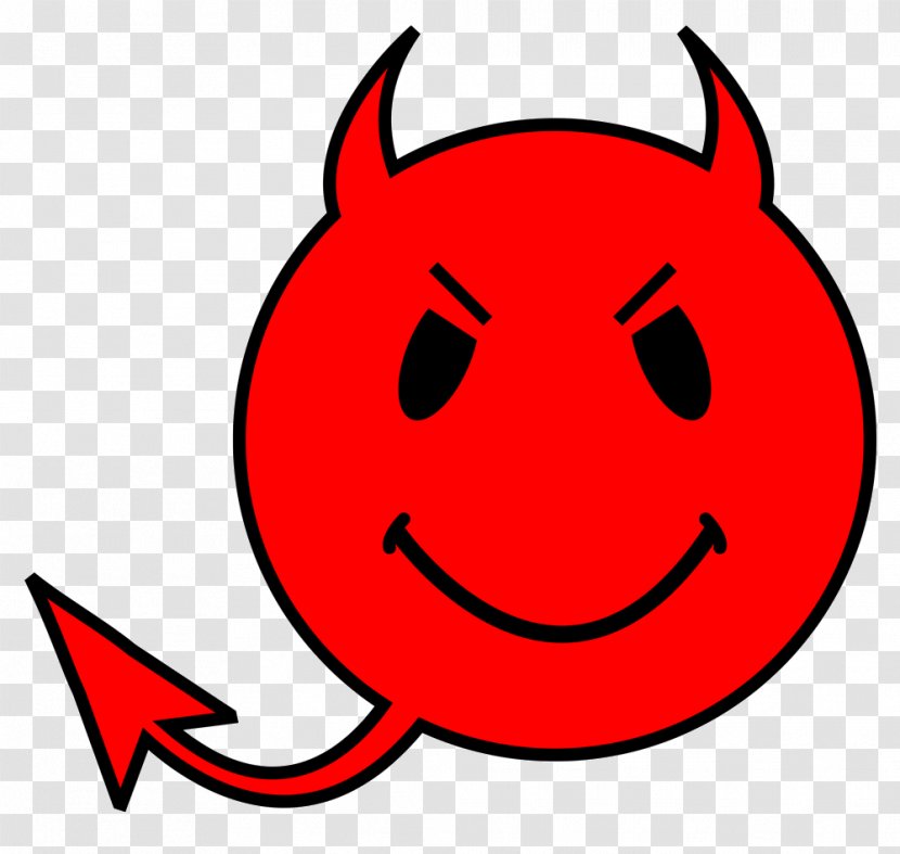 Emoticon Smiley Facial Expression Song - Red - Devil Transparent PNG