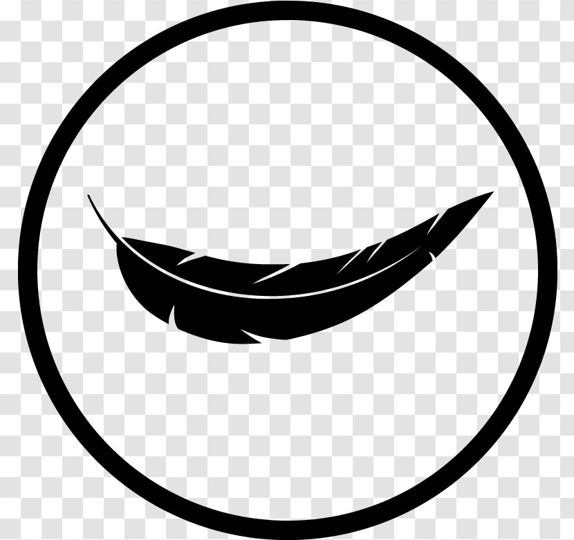 Circle Leaf - Feather Logo Transparent PNG