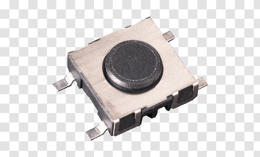 Electronic Component Push-button Composant Monté En Surface Electrical Switches Rechargeable Battery - Button Transparent PNG