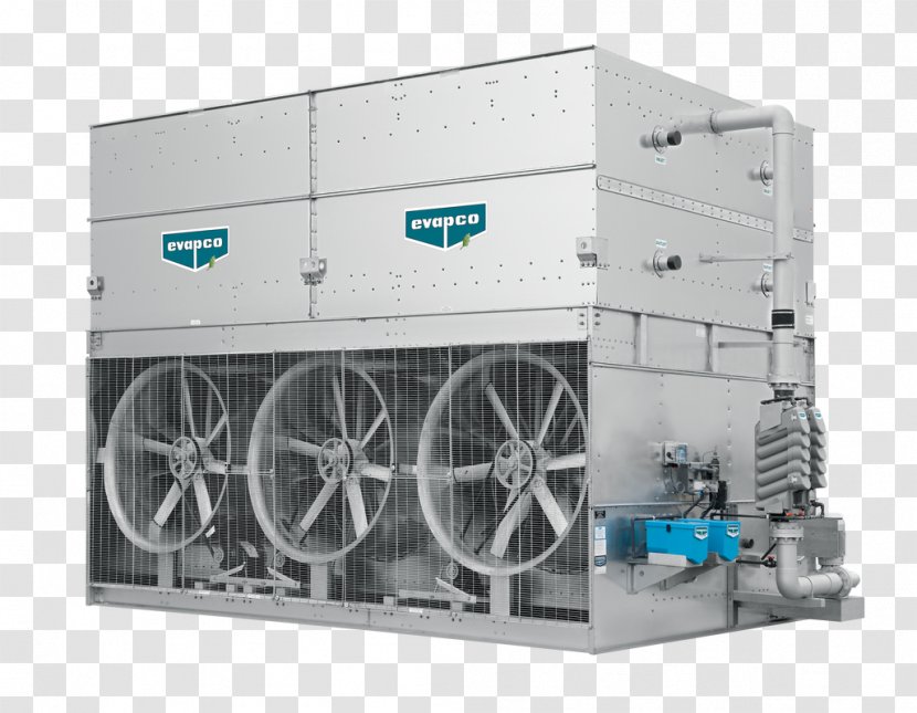 Evaporative Cooler Machine Refrigeration Condenser Cooling Tower - System - Chilled Water Transparent PNG