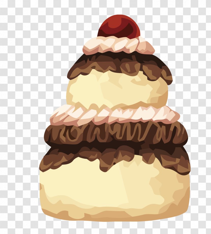 Cupcake Pastry Macaron Chocolate Cake Petit Four - Frozen Dessert - Vector Transparent PNG